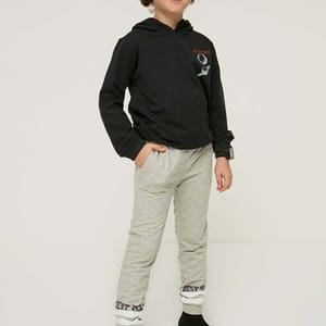 Kids Slogan Cuffed Sweatpants - Trousers & Sweatpants 95