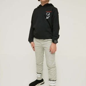 Kids Slogan Cuffed Sweatpants - Trousers & Sweatpants 98
