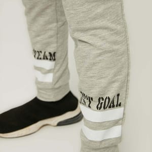 Kids Slogan Cuffed Sweatpants - Trousers & Sweatpants 99