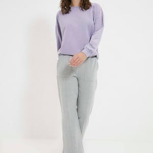 Pocket Wide Leg Knitted Sweatpant - Sweatpants 20