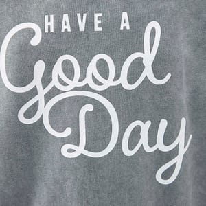 Grey Front Print Crew Neck Grey Graphic Women's Sweatshirt - Sweatshirts 17