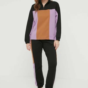 Colorblock Pocket Detail Knitted Sweatpants Trendyol - Women's Sweatpants 23