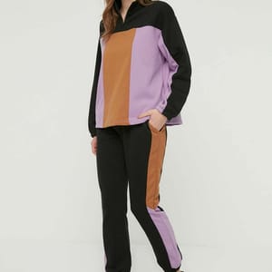 Colorblock Pocket Detail Knitted Sweatpants