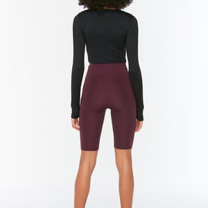 Slimming High Waist Crop Sport Biker Leggings Slimming High Waist Crop Sport Biker Leggings - Tights & Leggings 24