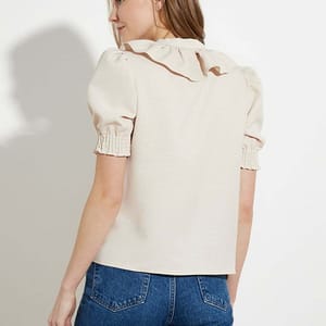 Button Down Short Sleeve Women's Shirt - Shirts & Blouses 29