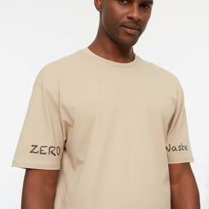 Natural Essential Crew Neck Short Sleeve Men's T-Shirt - Short Sleeve T-Shirt 22