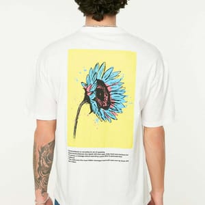 White Back Print Essential Crew Neck Men's T-Shirt - Short Sleeve T-Shirt 20