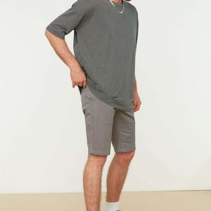 Back Printed Oversize Crew Neck Men's T-Shirt Trendyol - Men's Short Sleeve T-Shirt 49