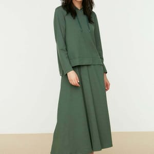 Women's Knitted Top & Skirt Set