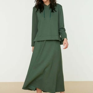 Women's Knitted Top & Skirt Set - Skirts Sets 46