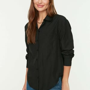 Single Color Oversized Women's Shirt