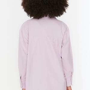 Single Color Oversized Women's Shirt Trendyol - Women's Shirts & Blouses 18