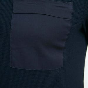 Navy Pocket Detail Crew Neck Men's T-Shirt - Short Sleeve T-Shirt 32