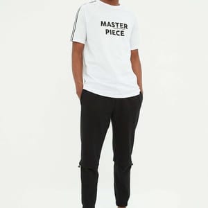 Black Solid Casual Men's Joggers