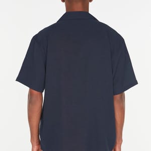 Navy Blue Double Pockets Essential Regular Fit Short Sleeve Men's Shirt Navy Blue Double Pockets Essential Regular Fit Short Sleeve Men's Shirt - Short Sleeves Shirts 24