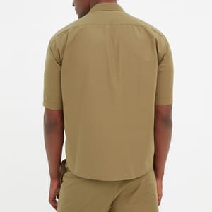 Essential Regular Fit With Pocket Short Sleeve Men's Shirt - Short Sleeves Shirts 25