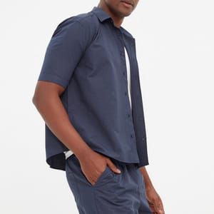Essential Regular Fit With Pocket Short Sleeve Men's Shirt - Short Sleeves Shirts 45