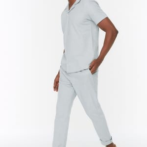 Straight Fit Drawstring Trousers - Trousers 23