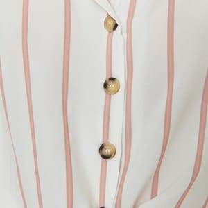 Striped Tie Detail Shirt