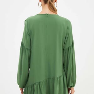 Pleated Knitted Tunic Top