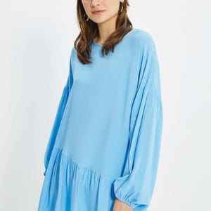 Pleated Knitted Tunic Top
