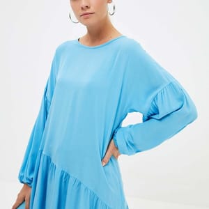 Pleated Knitted Tunic Top