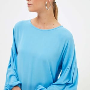 Pleated Knitted Tunic Top