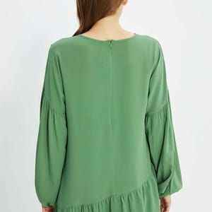 Pleated Knitted Tunic Top