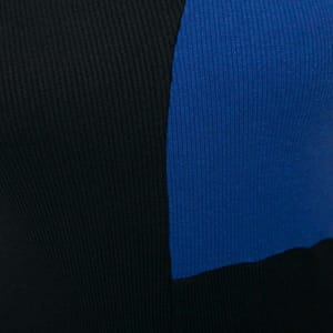 Ribbed Color Block  Slit Bodycon Knitted Dress