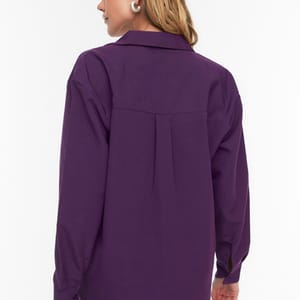 Button Down Three-Quarter Sleeves Women's Shirt - Shirts & Blouses 68