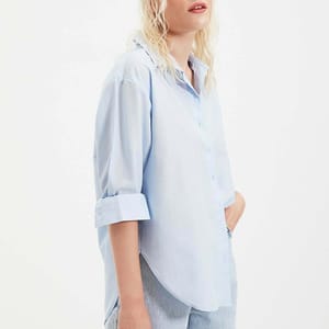 Button Down Three-Quarter Sleeves Women's Shirt
