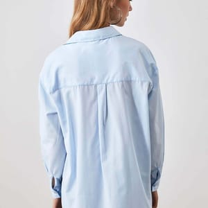 Button Down Three-Quarter Sleeves Women's Shirt - Shirts & Blouses 105
