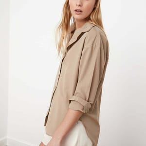 Button Down Three-Quarter Sleeves Women's Shirt - Shirts & Blouses 141