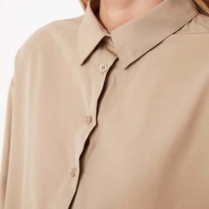 Button Down Three-Quarter Sleeves Women's Shirt - Shirts & Blouses 142