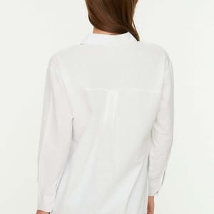 Button Down Three-Quarter Sleeves Women's Shirt - Shirts & Blouses 44