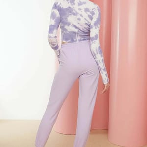 Light Purple Slim Women's Sweatpants - Sweatpants 4