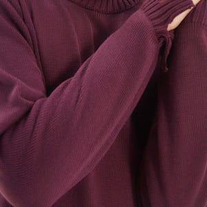 Ripped Turtle Neck Knitted Sweater - Sweaters 3