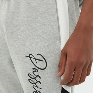 Men's Regular/Normal Cut Paneled Text Printed Tracksuit Set - Tracksuit Sets 3