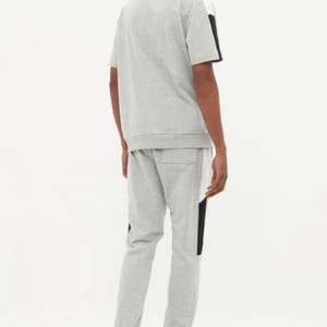 Men's Regular/Normal Cut Paneled Text Printed Tracksuit Set - Tracksuit Sets 5