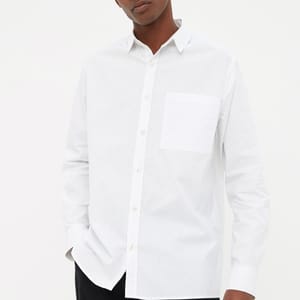 Essential Regular Fit Long Sleeve With Pocket Men's Shirt