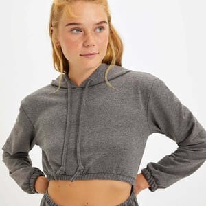 Cut Out Detail Hooded Dress