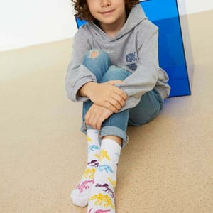 Kids 2 Pack Dino Print Crew Socks - Socks & Tights 3