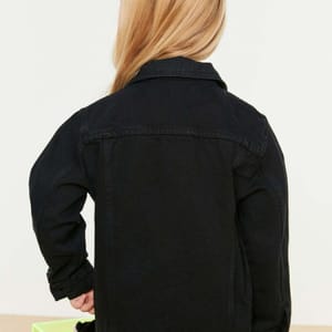 Kids Unisex Dark Wash Denim Jacket - Jackets 118