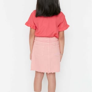 11_org_zoom Tasseled Denim Skirt - Skirts 111
