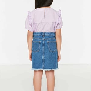 11_org_zoom Tasseled Denim Skirt - Skirts 83
