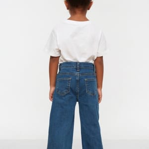 Mid Wash Straight Jeans - Jeans & Pants 79