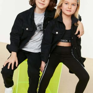 Kids Unisex Dark Wash Denim Jacket