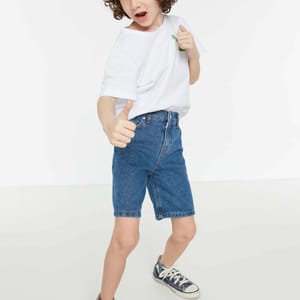 Dark Wash Denim Shorts - Denim Shorts 30