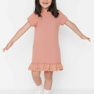 Kids Embroidered Detail Dress