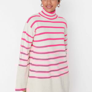 Striped Knitwear Sweater - Sweaters 30